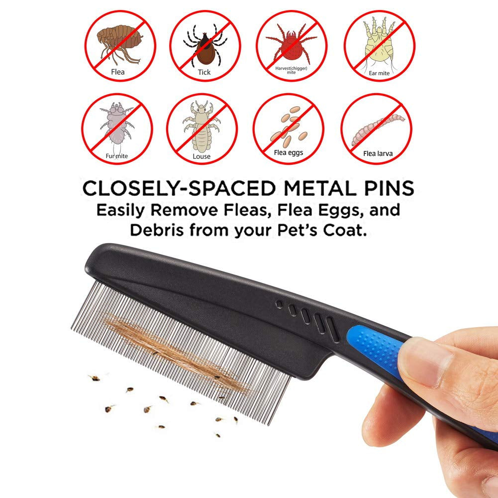 Cat Combs,Pet Comb Professional Grooming Comb for Dog/Cat/Small Pets(3 Packs)